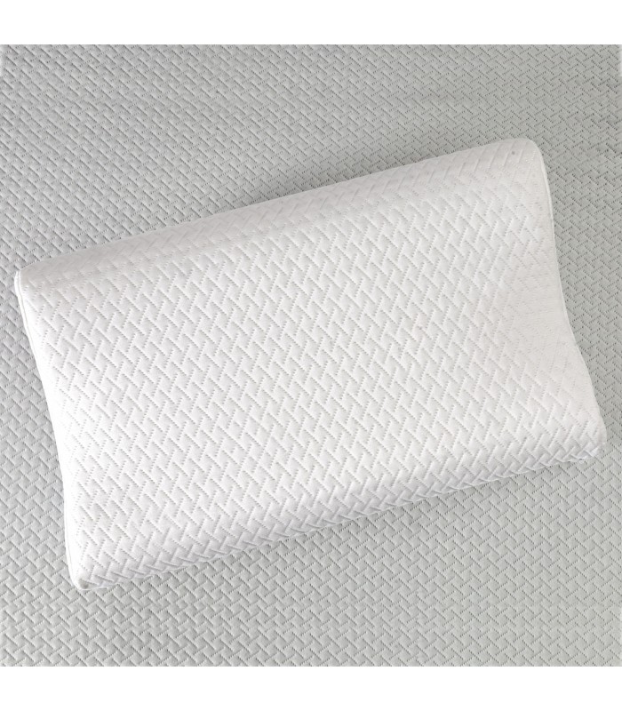 Guanciale per cervicale in Air memory foam con tessuto sfoderabile anallergico. Misure 38x69 Cm H10 e H12
